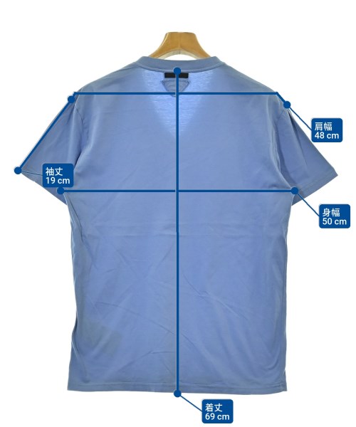 PRADA（プラダ）Tシャツ・カットソー 青 サイズ:L メンズ/2200683399042