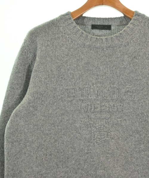 PRADA（プラダ）ニット・セーター グレー サイズ:48(L位) メンズ/2200684934044