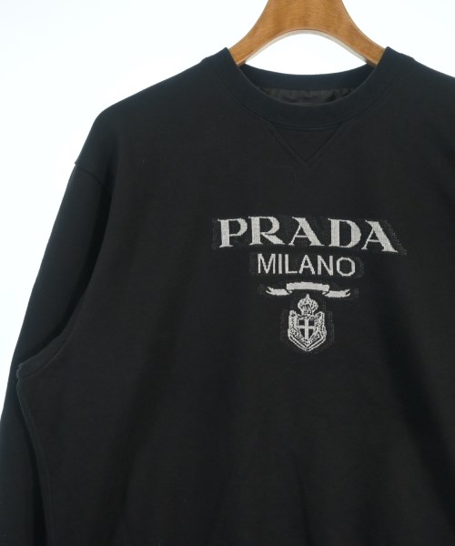 PRADA（プラダ）スウェット 黒 サイズ:M メンズ/2200684934136