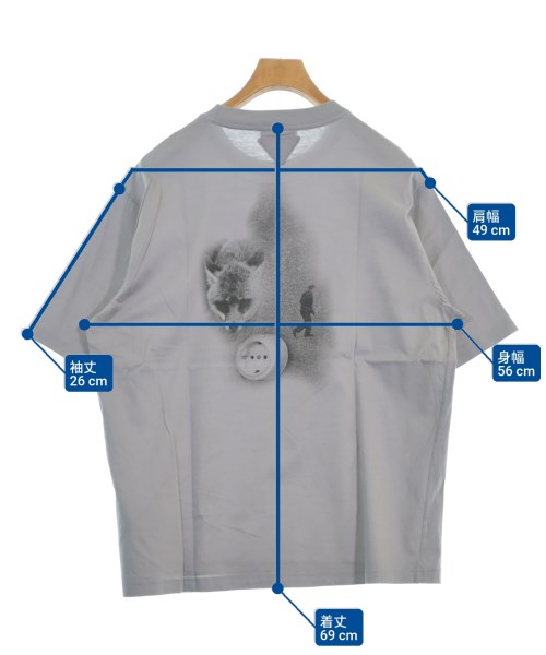 PRADA（プラダ）Tシャツ・カットソー グレー サイズ:L メンズ/2200684934143