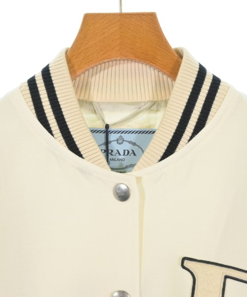 PRADA（プラダ）スタジャン 白 サイズ:40(M位) レディース/2200680187109