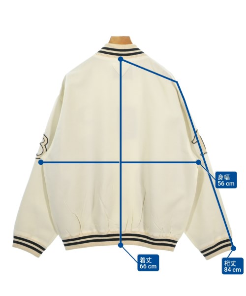 PRADA（プラダ）スタジャン 白 サイズ:40(M位) レディース/2200680187109