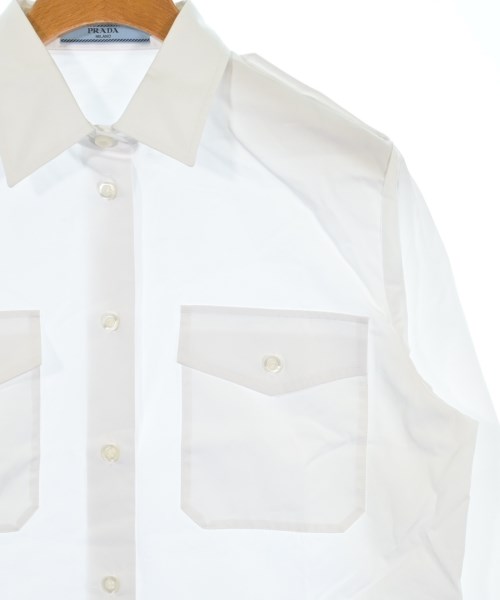 PRADA（プラダ）カジュアルシャツ 白 サイズ:38(S位) レディース/2200685852019