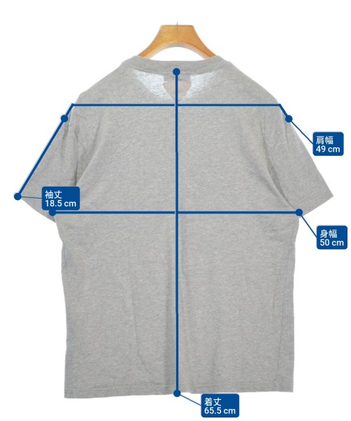 PRADA（プラダ）Tシャツ・カットソー グレー サイズ:L メンズ/2200687445103