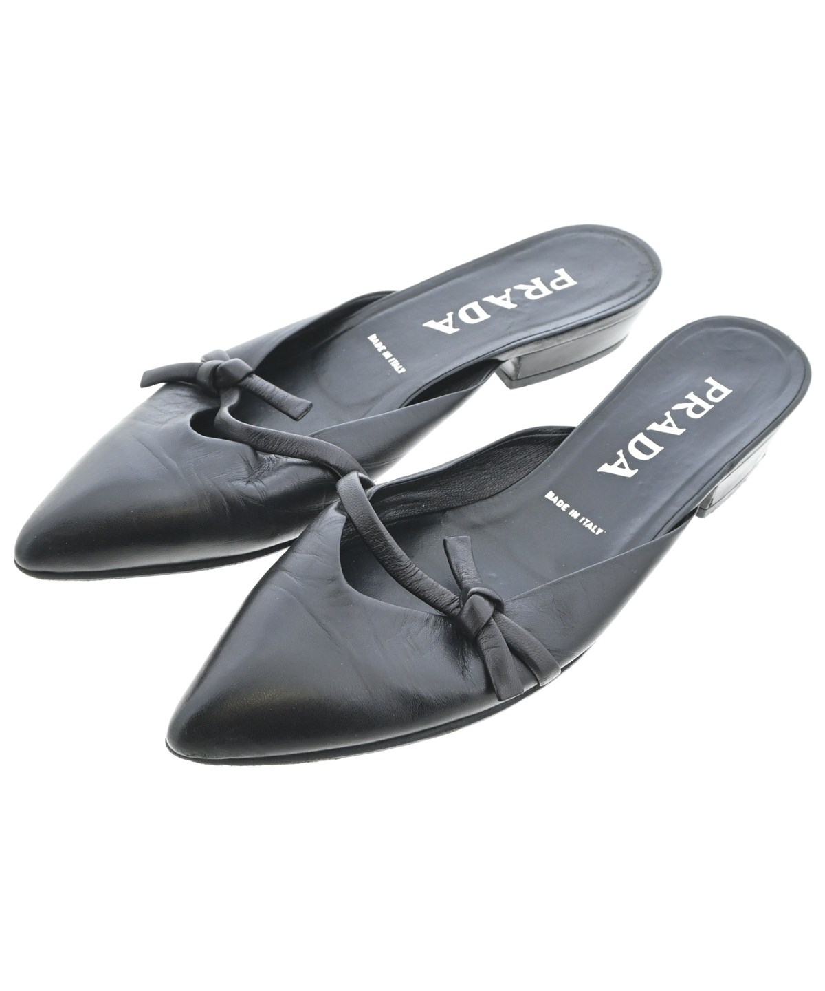PRADA（プラダ）サンダル 黒 サイズ:EU36 1/2(23cm位) レディース