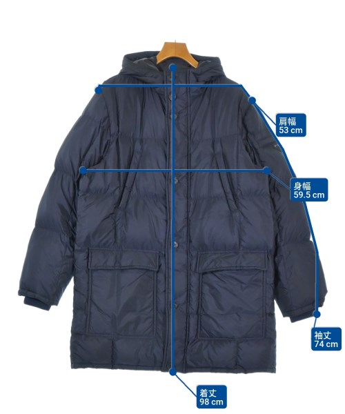 PRADA（プラダ）ダウンコート 紺 サイズ:XXL メンズ/2200689476044