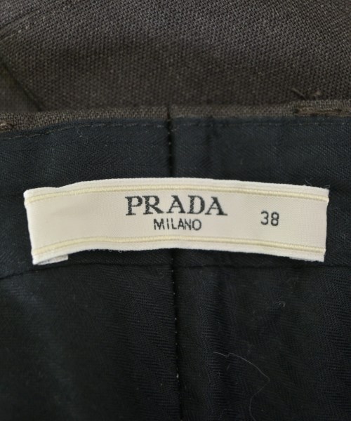 PRADA（プラダ）スラックス 茶 サイズ:38(S位) レディース/2200690315042