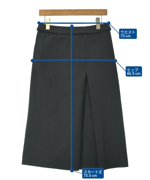 PRADA（プラダ）ロング・マキシ丈スカート 黒 サイズ:42(M位) レディース/2200691590103