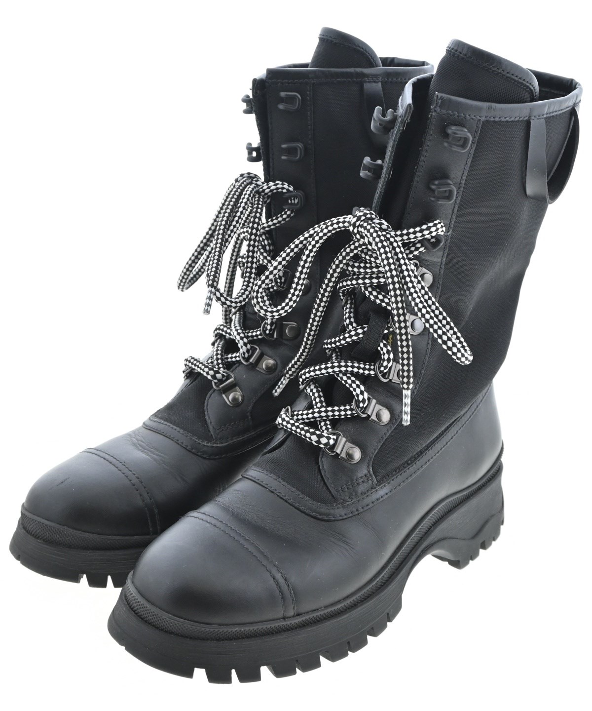 PRADA（プラダ）ブーツ 黒 サイズ:EU35 1/2(22cm位) レディース