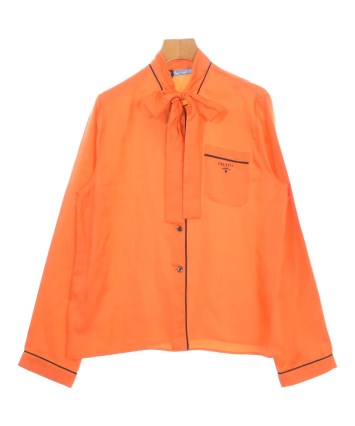 PRADA（プラダ）ブラウス オレンジ サイズ:38(S位) レディース
