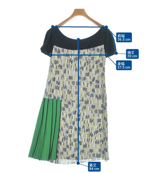 PRADA（プラダ）ワンピース グレー サイズ:40(M位) レディース/2200686973010