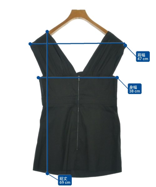 PRADA（プラダ）ブラウス 黒 サイズ:42(M位) レディース/2200691719108