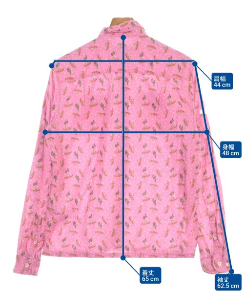 PRADA（プラダ）カジュアルシャツ ピンク サイズ:38(S位) メンズ/2200692594032