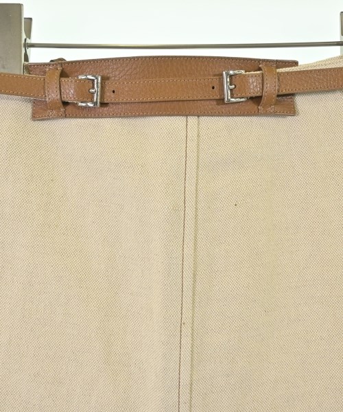 PRADA（プラダ）ひざ丈スカート ベージュ サイズ:38(S位) レディース/2200693143086