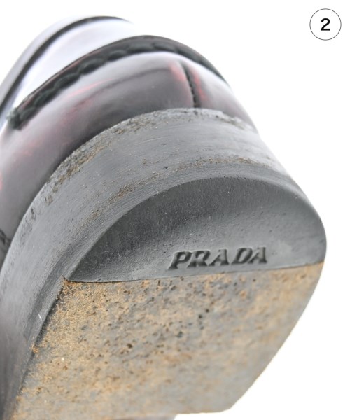PRADA（プラダ）ビジネス・ドレスシューズ 茶 サイズ:-(26cm位) メンズ/2200693197034