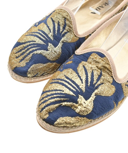 PRADA（プラダ）エスパドリーユ ゴールド サイズ:EU38(24.5cm位) レディース/2200693215035