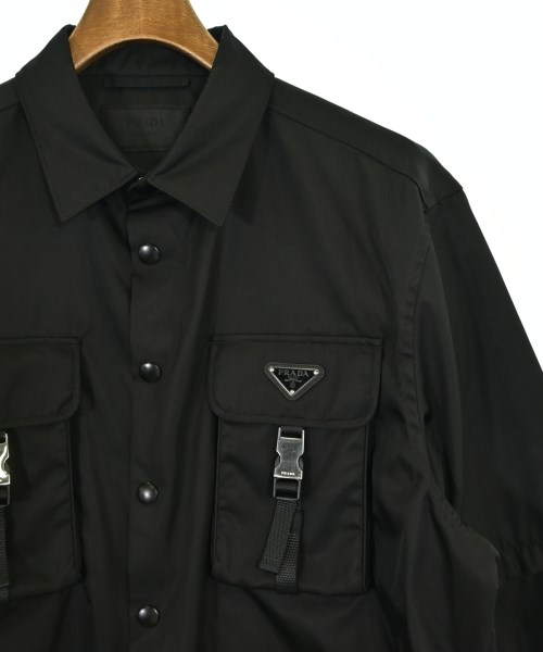 PRADA（プラダ）カジュアルシャツ 黒 サイズ:XL メンズ/2200693453024
