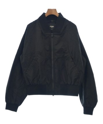 本日までお値下げFENDIレディース上着黒ジャケット裏地総柄 FENDI（フェンディ）テーラードジャケット 黒 サイズ:46(M位