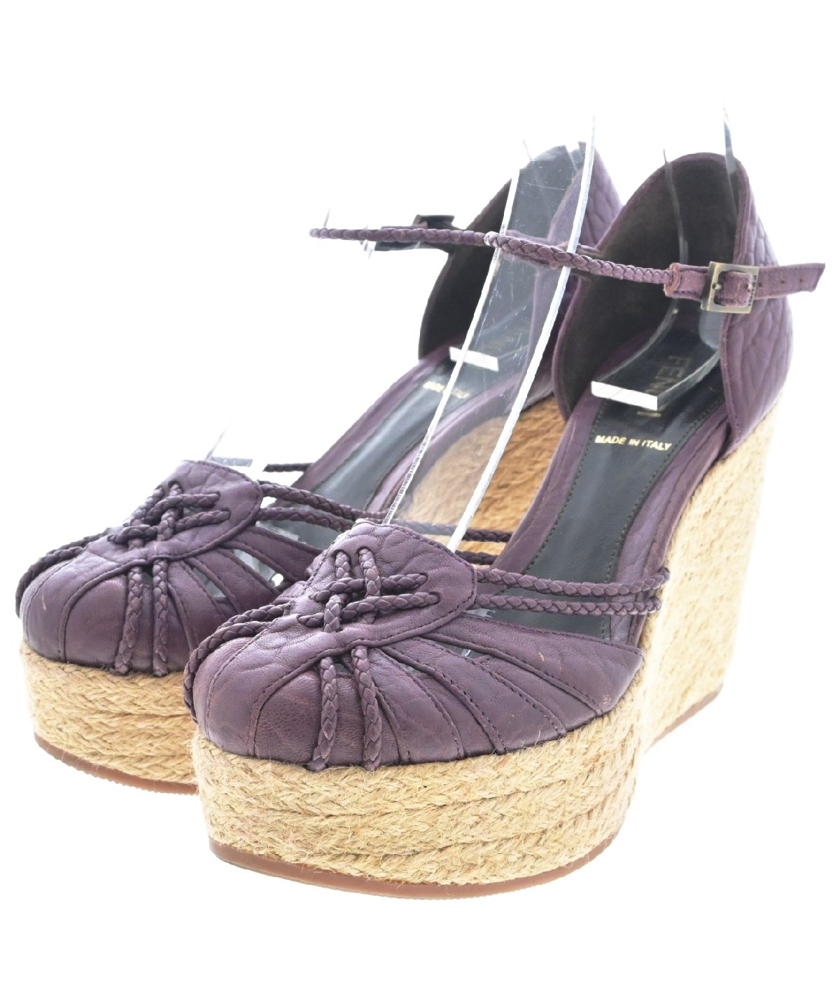 FENDI フェンディ サンダル 紫 EU35 1/2(22cm位) 4103823L0023 FENDI（フェンディ）サンダル 紫 サイズ:EU35 1/2(22cm位