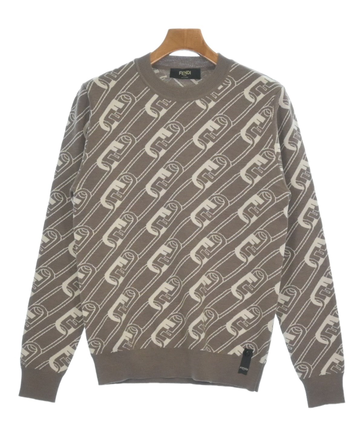 FENDI（フェンディ）ニット・セーター 茶 サイズ:44(S位) メンズ