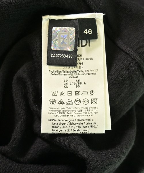 FENDI（フェンディ）ニット・セーター 黒 サイズ:46(M位) メンズ/2200463214053