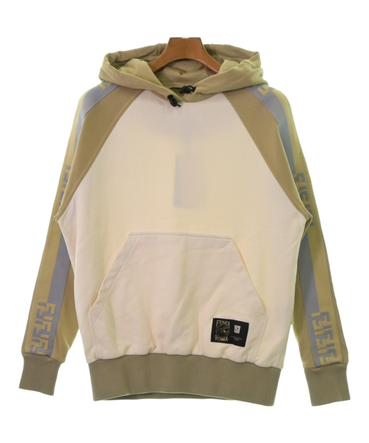 し*た様 FENDI ベージュ　フード付きパーカー FENDI フェンディ パーカー XS ベージュ系 【古着】【中古】