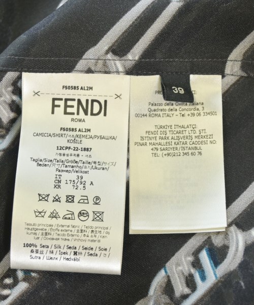 FENDI（フェンディ）カジュアルシャツ グレー サイズ:39(M位) メンズ/2200464954019