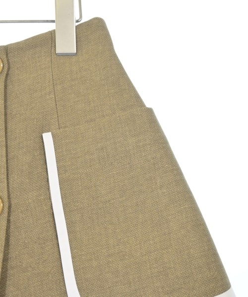 FENDI（フェンディ）ミニスカート カーキ サイズ:42(M位) レディース/2200621189025