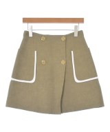 FENDI（フェンディ）ミニスカート カーキ サイズ:42(M位) レディース/2200621189025