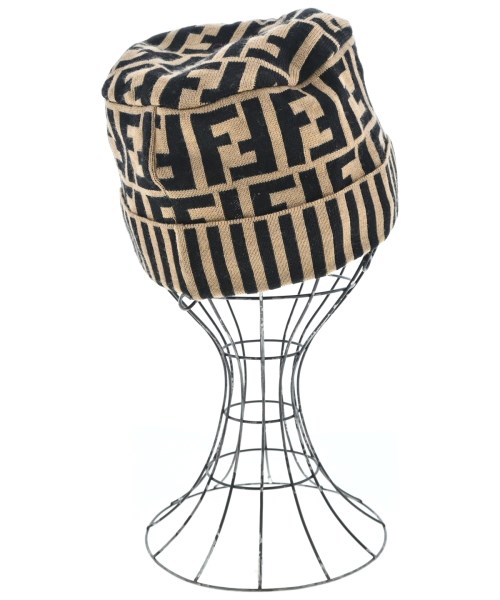 FENDI（フェンディ）ニットキャップ・ビーニー ベージュ サイズ:42 レディース/2200635983145