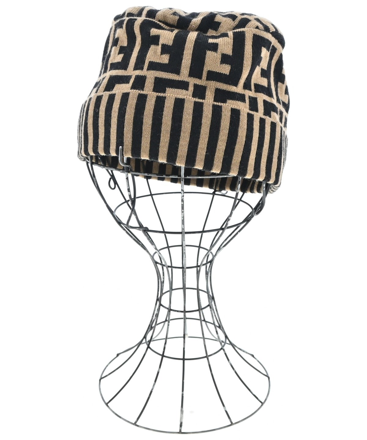 FENDI（フェンディ）ニットキャップ・ビーニー ベージュ サイズ:42