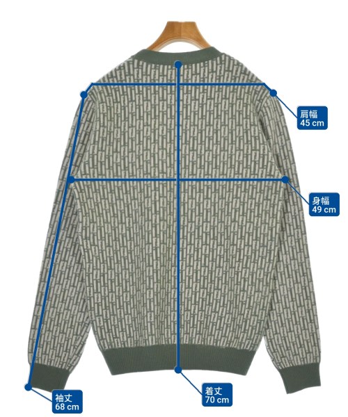 FENDI（フェンディ）ニット・セーター グレー サイズ:48(L位) メンズ/2200636381025