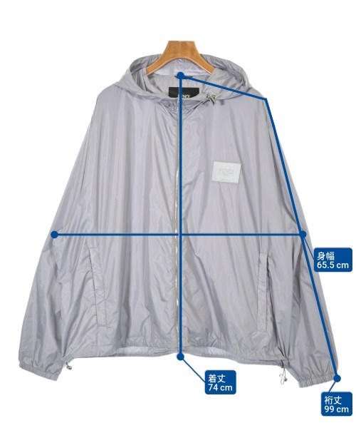 FENDI（フェンディ）マウンテンパーカー グレー サイズ:54(XXL位) メンズ/2200636381063