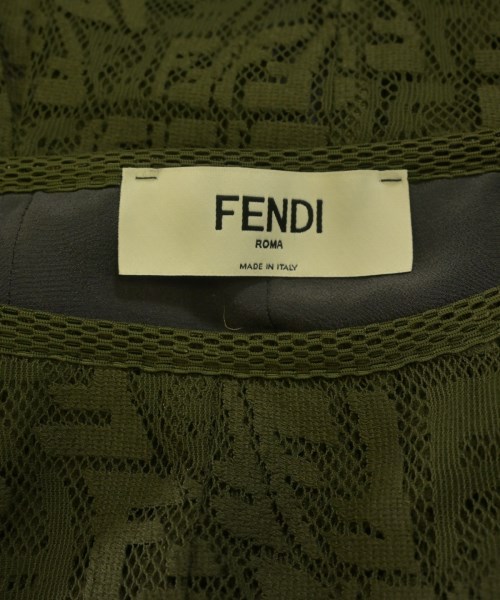 FENDI（フェンディ）ロング・マキシ丈スカート カーキ サイズ:36(XS位) レディース/2200629233010