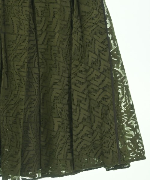 FENDI（フェンディ）ロング・マキシ丈スカート カーキ サイズ:36(XS位) レディース/2200629233010