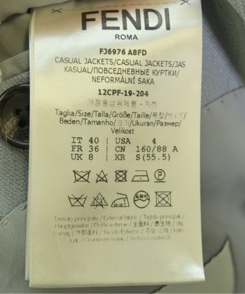 FENDI（フェンディ）テーラードジャケット 青 サイズ:40(M位) レディース/2200637131025