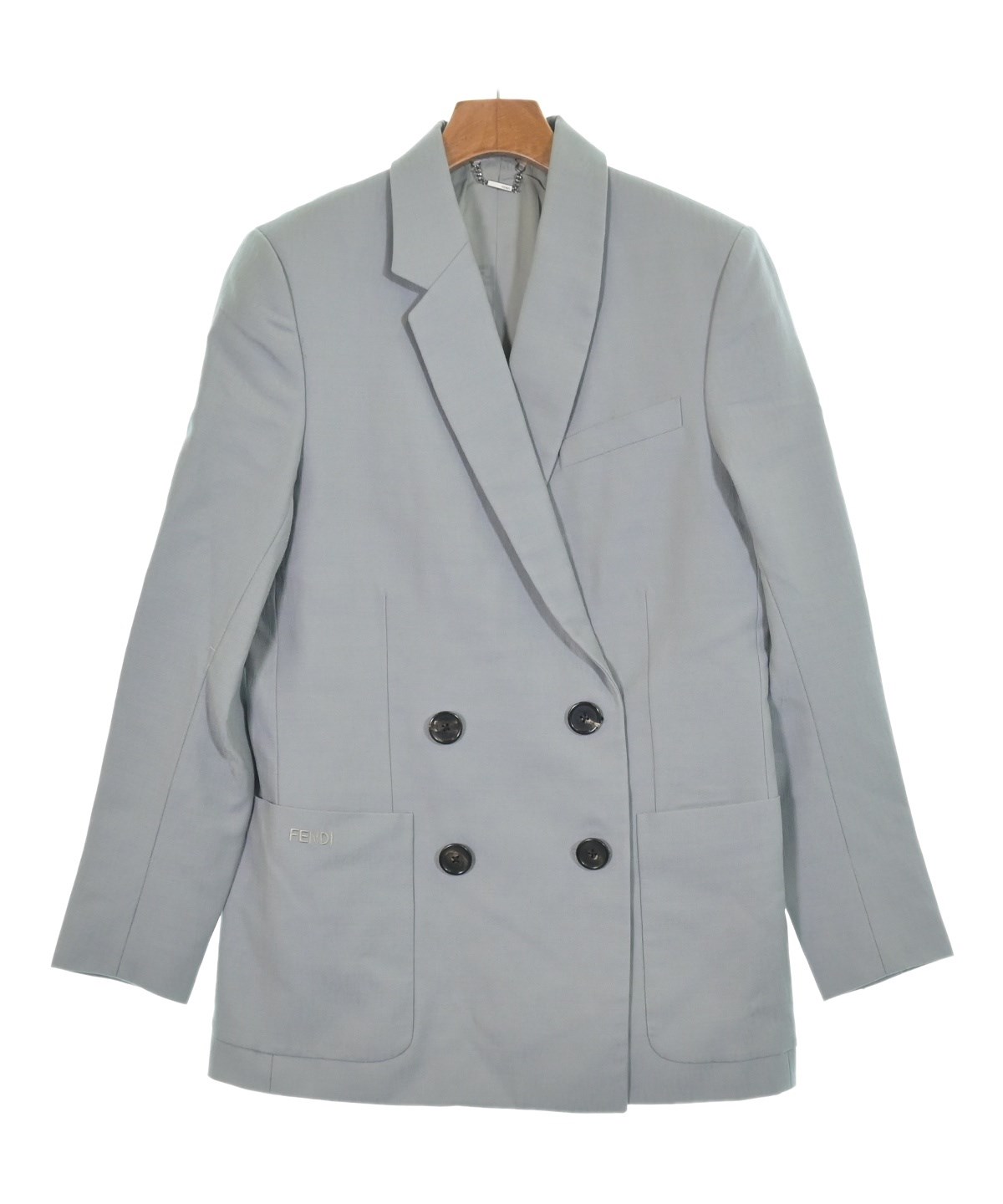 FENDI（フェンディ）テーラードジャケット 青 サイズ:40(M位