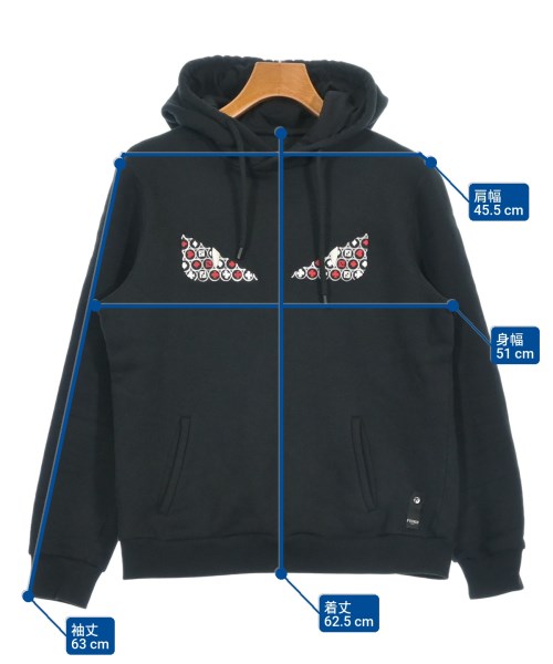 FENDI（フェンディ）パーカー 黒 サイズ:M メンズ/2200640650261