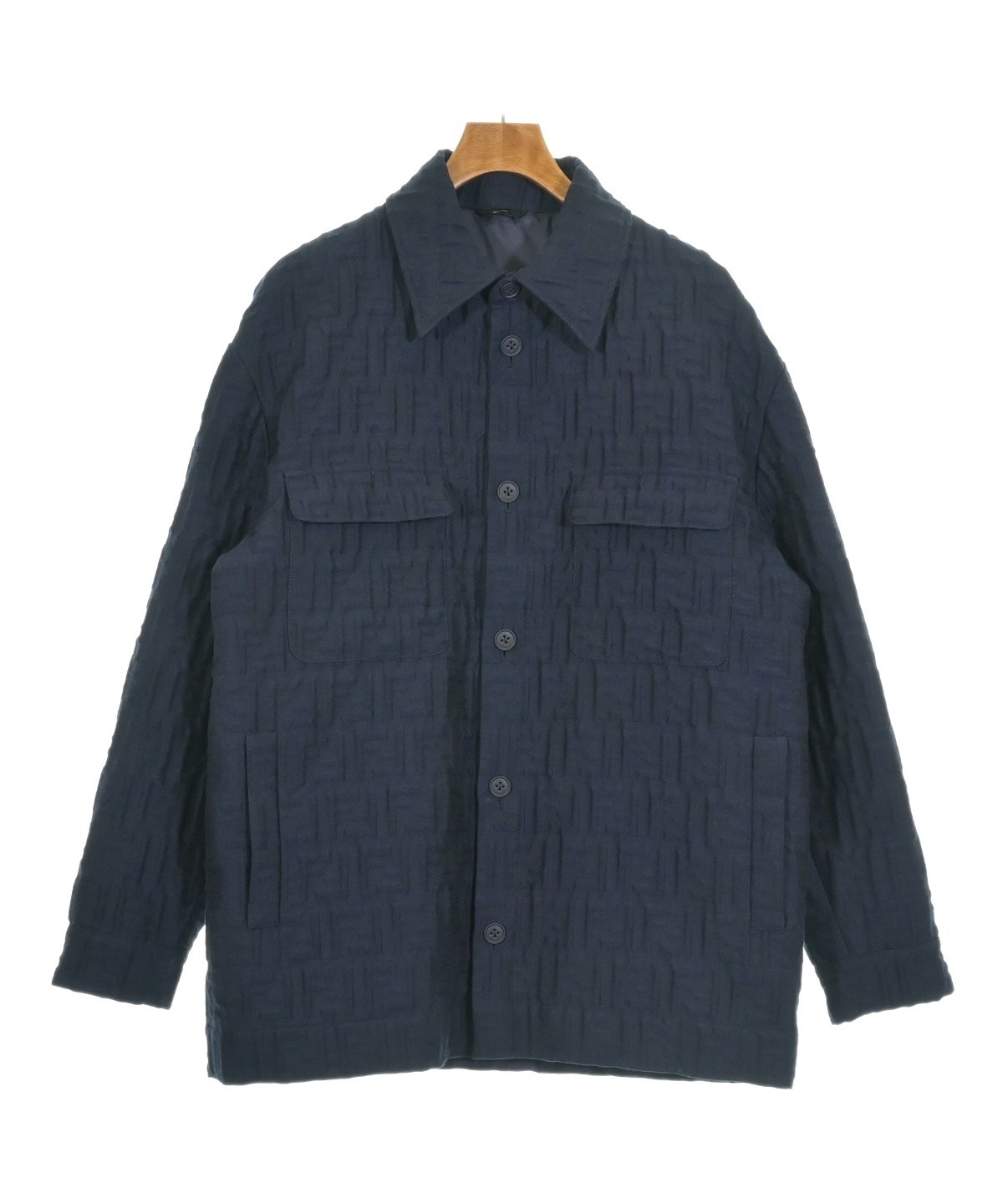 FENDI（フェンディ）ブルゾン 紺 サイズ:50(XL位) メンズ