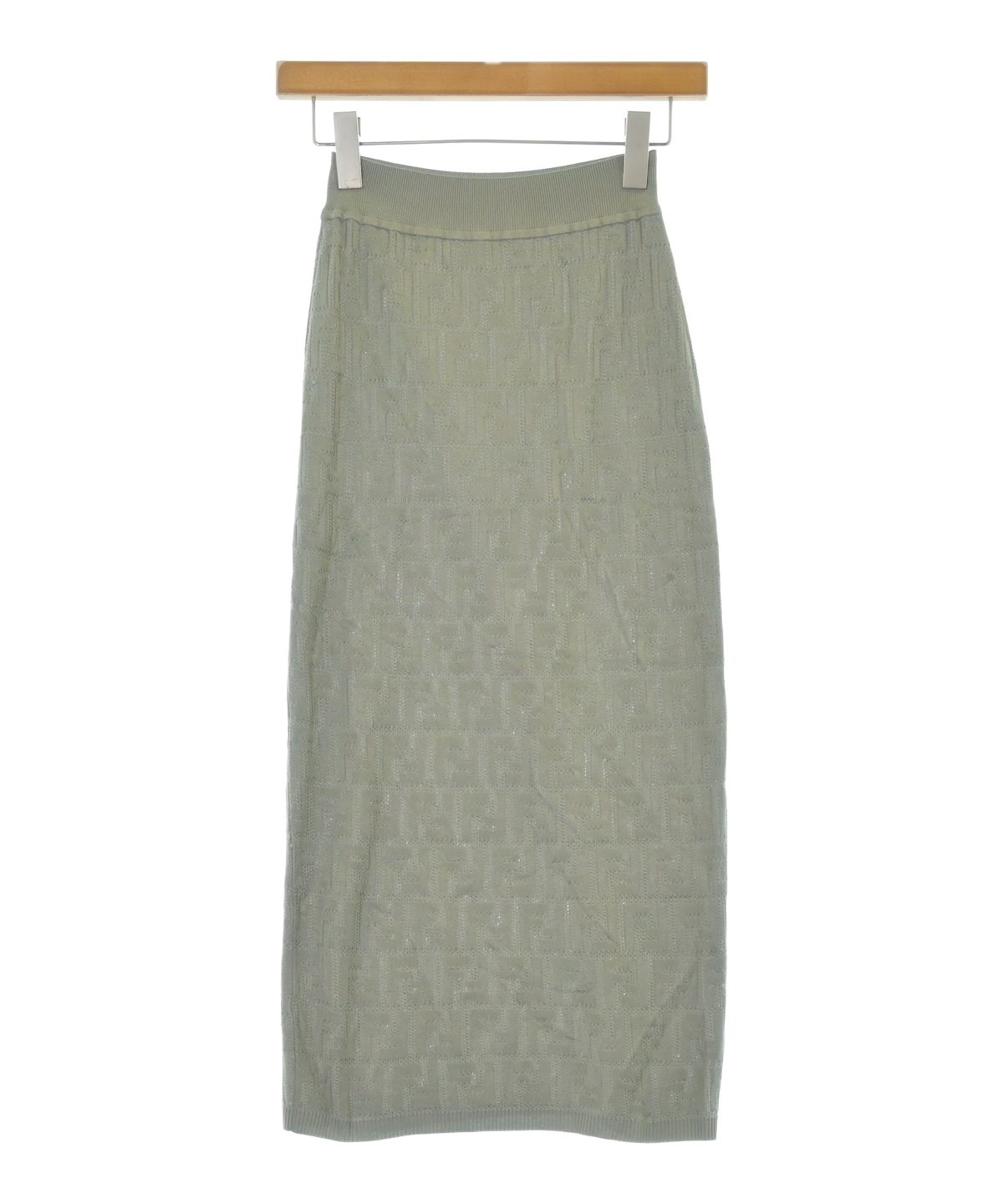 FENDI（フェンディ）ロング・マキシ丈スカート グレー サイズ:38(S位