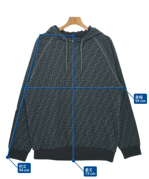 FENDI（フェンディ）パーカー グレー サイズ:XXL メンズ/2200579298169