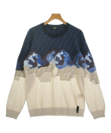 フェンディ　セーター　52 FENDI（フェンディ）ニット・セーター 紺 サイズ:52(XXL位) メンズ