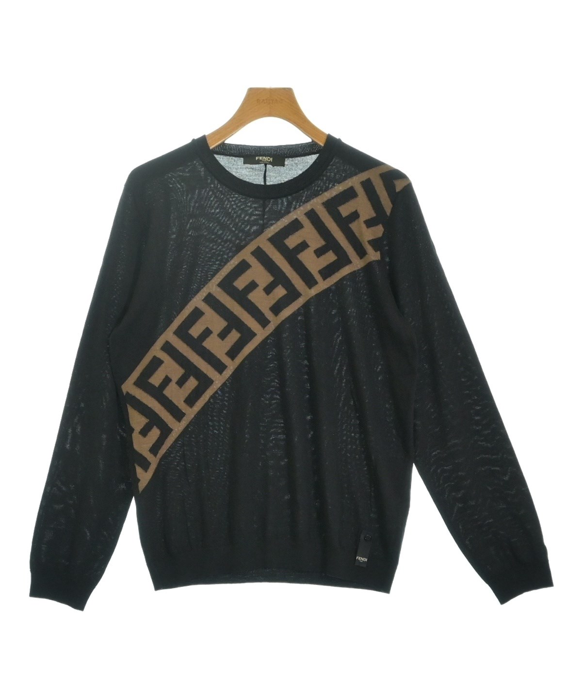 FENDI（フェンディ）ニット・セーター 黒 サイズ:48(L位) メンズ