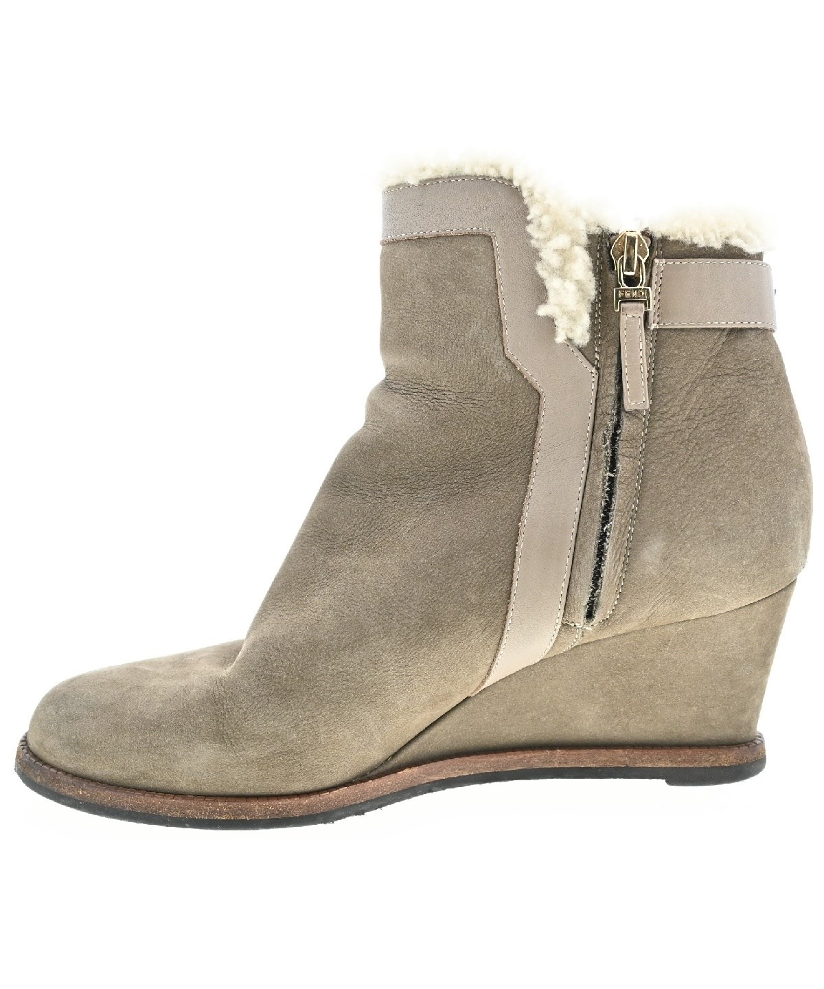 FENDI Boots EU37 US6.5 Gray product image view 4