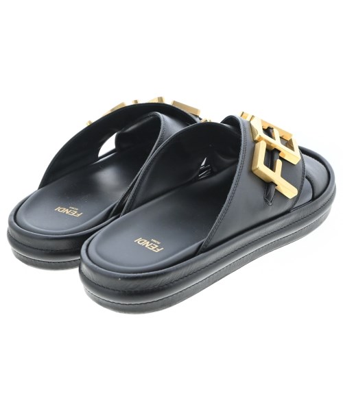 FENDI（フェンディ）サンダル 黒 サイズ:EU38(24.5cm位) レディース/2200625637089