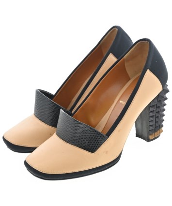 [新品]FENDIベージュ ポインテッドトゥ ハイヒール FENDI（フェンディ）パンプス ベージュ サイズ:EU35 1/2(22cm位