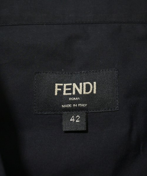 FENDI（フェンディ）ドレスシャツ 黒 サイズ:42(XS位) メンズ/2200619171315