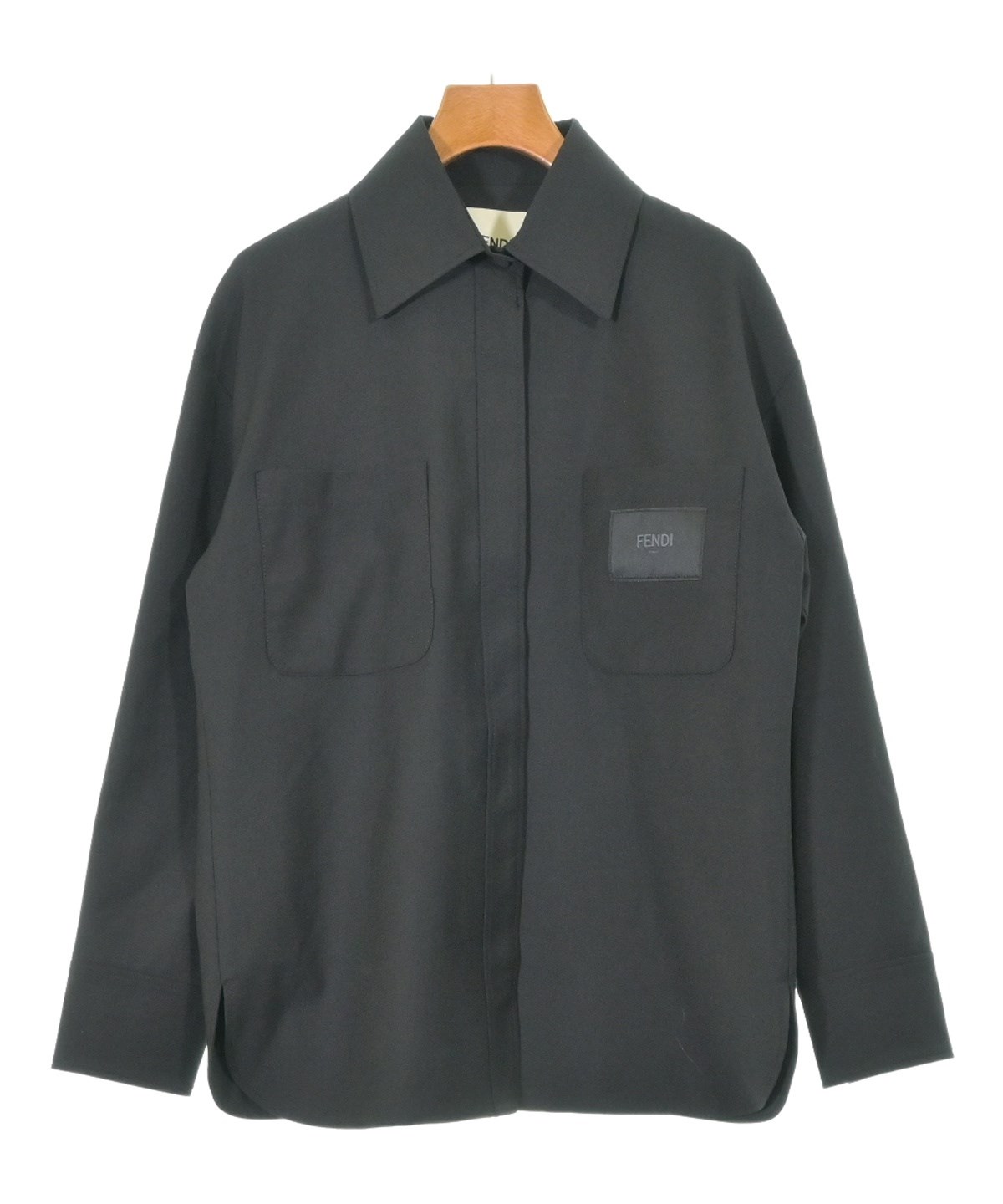 FENDI（フェンディ）ブラウス 黒 サイズ:36(XS位) レディース