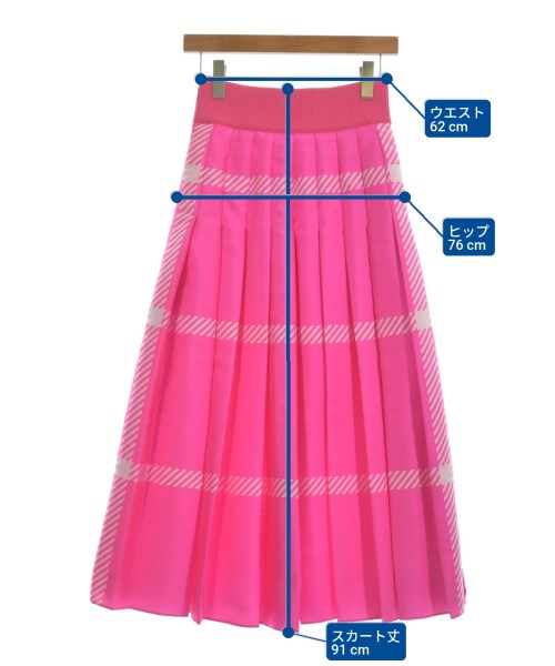FENDI（フェンディ）ロング・マキシ丈スカート ピンク サイズ:38(S位) レディース/2200628213457