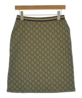 FENDI（フェンディ）ひざ丈スカート カーキ サイズ:44(L位) レディース/2200629207028